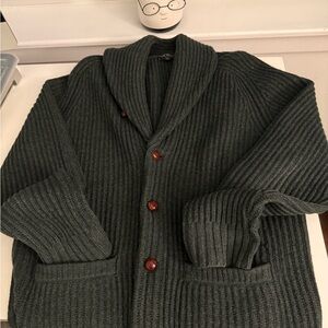 Todd Snyder shawl cardigan Ribbed lambswool